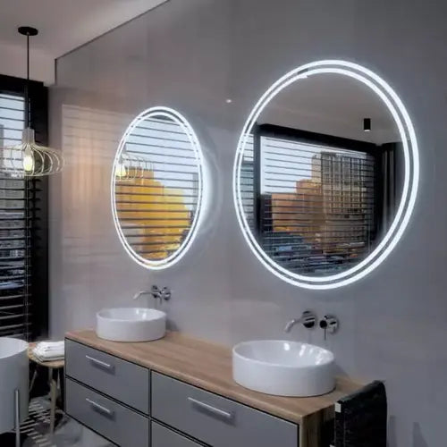 Miroir lumineux de 120 cm avec éclairage variable et touches tactiles