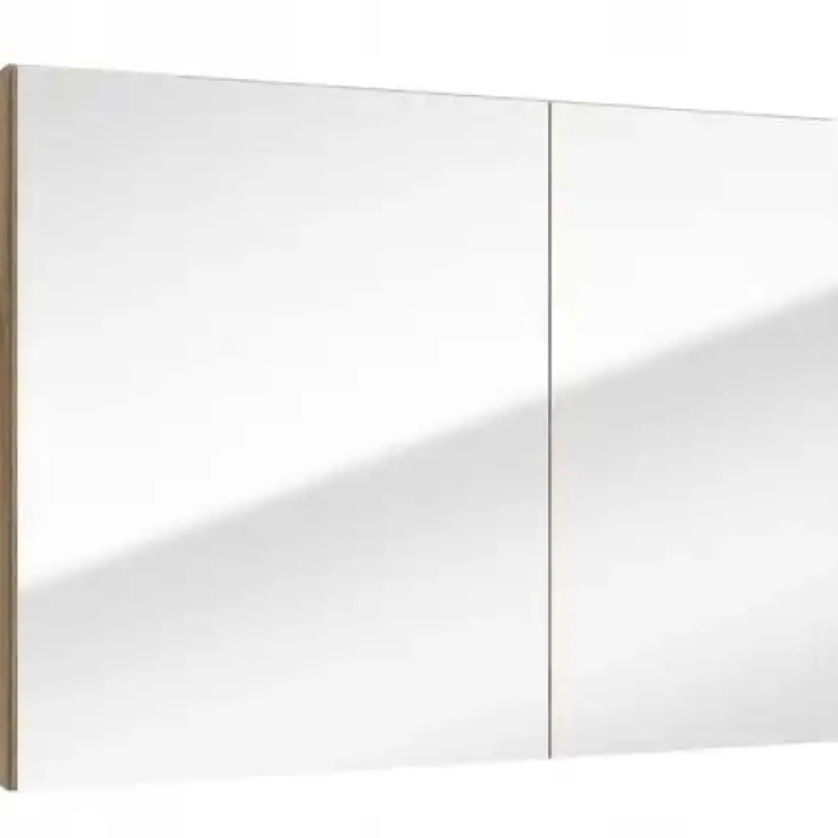 Miroir armoire salle de bain 80 cm avec façade miroir moderne vue de face.