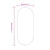 Dimensions du miroir design doré mural 100x45 cm.