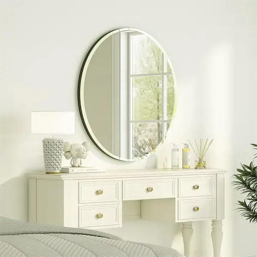 miroir fin ovale 60x80 cm coiffeuse minimaliste