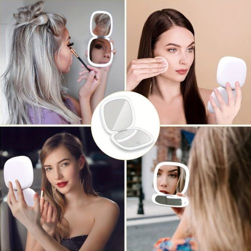 Miroir de poche LED pour une utilisation polyvalente et portable