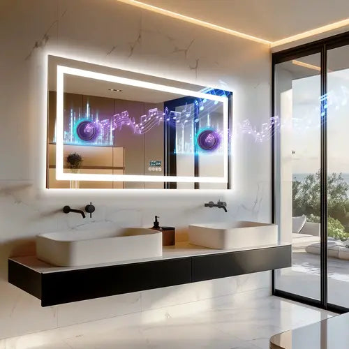 miroir-salle-de-bain-rectangulaire-led-avec-musique-bluetooth-intégré