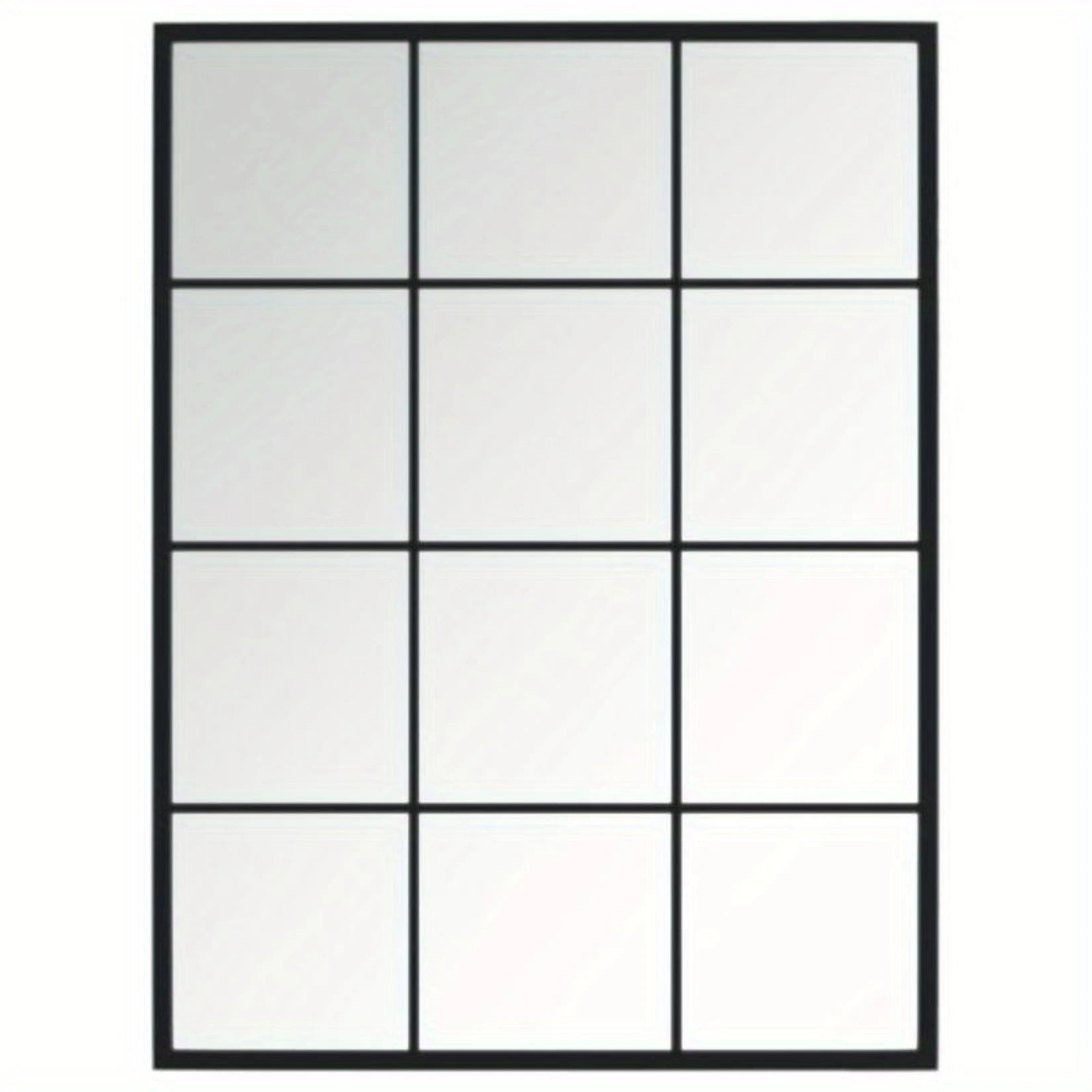 Vue de face complète du miroir verrière industriel au style factory.