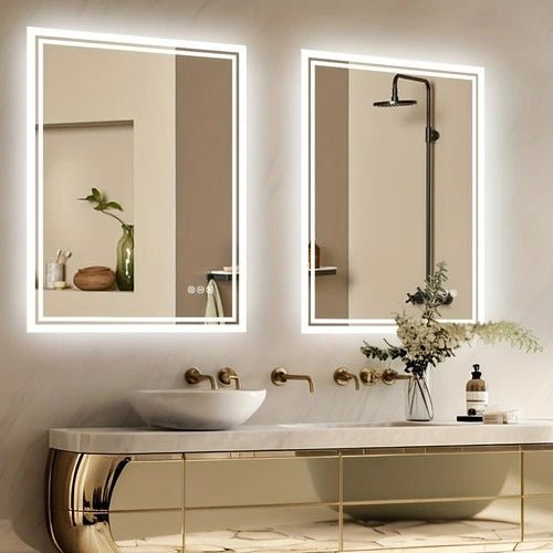 Miroir 60x80 salle de bain lumineux idéal pour coiffeuse