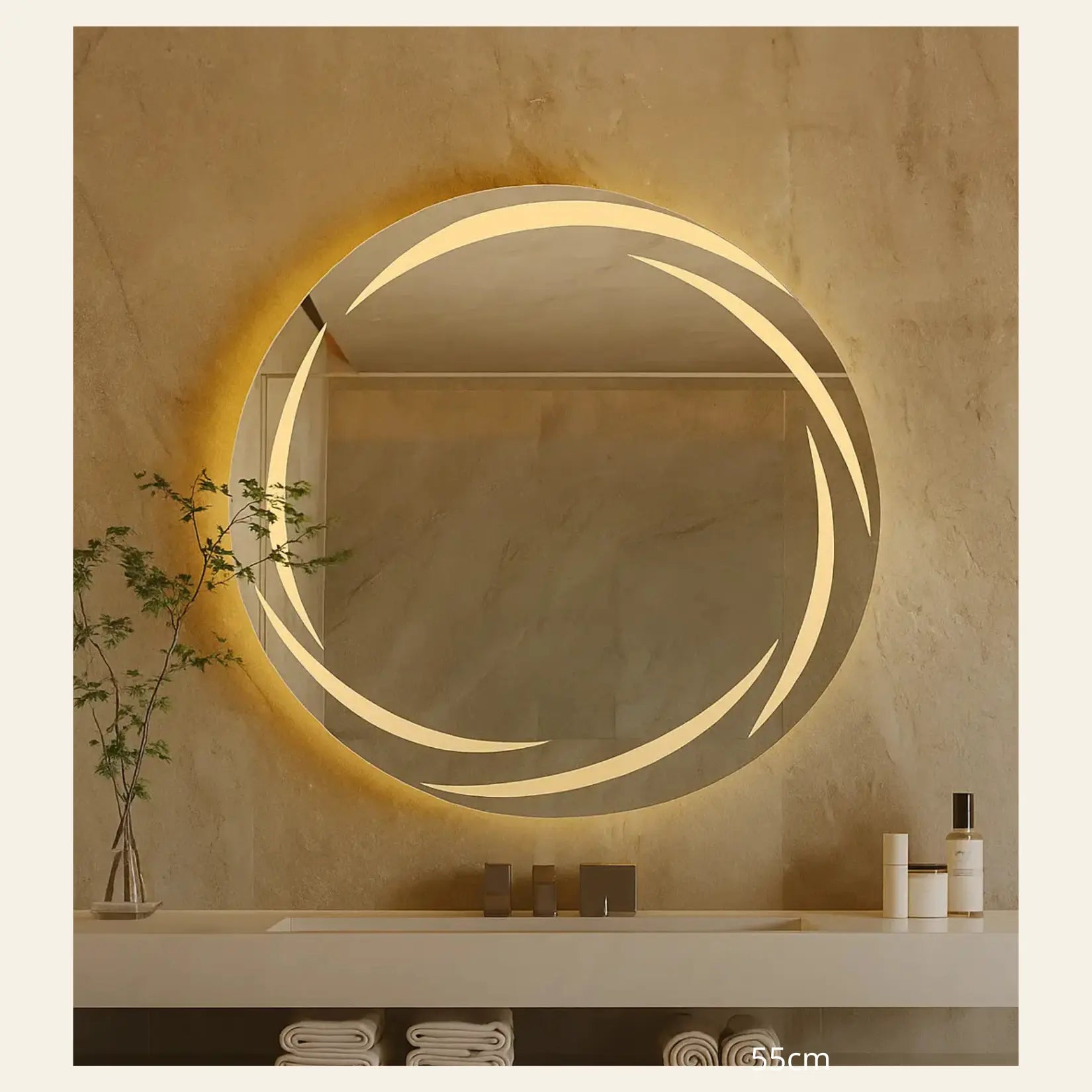 L'avis de Claire à Aix en provence suite à son achat de notre miroir rond 80 cm salle de bain.